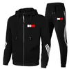 Men Dames trainingspakken zwarte sets lente herfst hoodie broek 2 -delige set hoodie heren merk tommy sweatshirt sport joggers zweetjack man