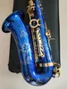 Japan Suzuki Alto Saxophone E-Flat Sax Blue Alto Mouthpiece Ligature Reed Neck Musical Instrument With leather box