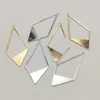 Lockets Arrival 56x28mm 50pcs Brass Pendants Rhombus Charm For Handmade Necklace Earrings DIY Parts Jewelry Findings Components 230612