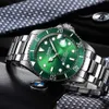 reloj Rolesx relógio de luxo data de alta qualidade moldura giratória de cerâmica RO Relógios de pulso luminosos LE 40mm X 126710 TW Fábrica Prata Aço Vidro Preto Automático 3285 movimento