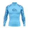 Wetsuits Drysuits Men Surfing Rashguard Shirts Long Sleeve Tight Swimwear UV Protection Water Sports Swimming Floatsuit Diving Tops Boxing T-shirt 230612