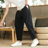 Herrenhose, Baumwolle, Leinen, modisch, dünn, weich, lässig, atmungsaktiv, lockere Shorts, gerade Streetwear, Sommer, Herrenhose, Übergröße 5X