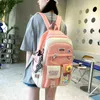 Plecaki modne zestawy szkolnych plecak dla dzieci Śliczne damskie laptopa Bagpack Bookbag Torba dla nastolatków dziewcząt Torba Torba Prochak 5pcs 230612