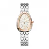 Elegante orologio femminile Watch Quartz Movement in acciaio inossidabile con vari colori disponibile: Montre de Luxe in vetro in vetro zaffiro