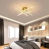 Plafondverlichting Moderne LED Licht Aluminium Nordic Gouden Kroonluchter Lamp Voor Eetkamer Woonkamer Decoratie Design Thuis Binnenverlichting