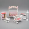 Jeux de nouveauté Odoria 1 12 Dollhouse Miniature Baby Nursery Room 6pcs Furniture Set Decoration 230613