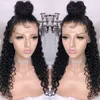 24 Inch Deep Wave 180 Density Lace Front Wig Wavy Curly Wigs for Black Women with Baby Hair Natural Hairline