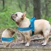 Hundhalsar Löser Anpassade flanell vadderad hundväst Harness reflekterande No Pull Dog Strap Harness Quick Fit For Small Large Dogs French Bulldog 230612