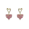 Femmes Bijoux Boucles D'oreilles Belle Rose Coeur Personnalité En Acier Inoxydable Charmant R230613