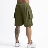 LL Men Yoga Sports Short Cotton Shorts THE With Pockets Mobile Phone Casual Running Gym Fifth Mens Jogger Pant K-91