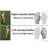 Fahrradhandschuhe 26 Stück Damen Golf Links Rechts Hand All Weathersof Grip Value Soft Golfer Langlebiges PU-Leder Rutschfester Handschuh Drop 230612