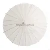 Paraguas Sombrillas de novia Sombrillas de papel artesanal de estilo chino Diy Pintura en blanco Pography Props Performance Bh8538 Drop Deliv Dhy4U