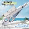 Песчаная игра с водой Fun Electric Gun Автомат больших мощностей игрушки Blasters для детей летний пляжный бассейн на открытом воздухе подарок R230613