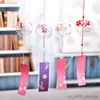 Garden Decorations Romantic Chimes Crafts Cherry Blossom Glass Wind Chimes Bells Home Garden Office Ornament Window Hanging Decor R230613