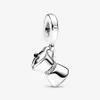 2023 NYA 925 Silver Charms Armband för kvinnor Engagemang Gift Högkvalitativ designer smycken Diy Fit Pandora Duck Diamond Dangle Charm Musarmband örhängen