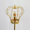 زخرفة الحفلات Hvayi Props Gold Crown Street Light Light Art Art Metal Road Guide Grach Rightable Table T Table