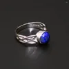 Cluster Rings 925 Sterling Silver Movie Jewelry Cosplay The Vampire Diaries Elena Gilbert Inspired Daylight Ring With Lapis Lazuli Stone