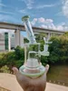 8,5 tum Multicolor Glass Water Bongs Hookahs Inline Birdbridge Perc Percolator med 14 mm skål för rökning