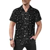 Chemises décontractées pour hommes Funny Bear Shirt Abstract Animal Print Beach Loose Hawaiian Retro Blouses Short Sleeves Custom Oversized Top
