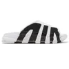 Slippers More Uptempos Blue non-slip light Slides Men Women Slippers designer sandals Black White Sports Slipper Pippen Sandles eur 36-46