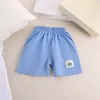 Shorts 15 år gamla sommarbarn bär barnbarn Baby Boy Bomull Linne Pants Boys Girls Pant Cartoon Children Casual 230613