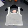 Camisoles Tanks Designer Womens Tank Top Letter Gray T Shirt Fashion Tops Tops عالية الجودة ملابس 79E5