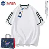 Mens t shirt NASA Co branded Short Sleeve tshirt for Mens designer shirt 2023 New Summer Plus Size Loose Cotton T-shirt Casual Underlay polo shirt