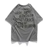 Hip Hop Men's Tour Commemorative Print Loose Round Neck Short Sleeve T-shirt Lining 2023{category}