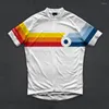 Racingjackor Twin Six 6 Men's Cycling Jerseys Kort ärmskjorta Summer MTB Bike Clothing Road Hetable Sportswear