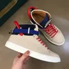 Top Luxury Belted Sneakers Shoes Gold Plated Hardware Lock Full-grain Calf Leather High-top Comfort Skateboard Walking EU38-45