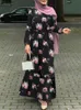 Podstawowe sukienki swobodne muzułmańska sukienka Czecha Maxi Sundress Turcja Abaya Isamiczne odzież Zanzea Women Vintage Ruffles Długie rękawie Hidżab Vestido 230613