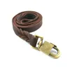 Hot Pet Supplies Soft Genuine Cowhide Pet Dog Leashes Medium Large Dog Leash Brown 3 Types Alatt