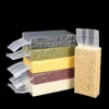 Many Size Transparent Plastic Rice Grain Packaging Bags Food Grade Vacuum Bag Large Pouch Kitchen Storage Pocket Organzier