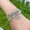 Strand 3 stks/set Amazoniet Kralen Brcacelet Stretch Touw Natuursteen Kralen Armband Vrouwen Mannen Handgemaakte Armbanden Sieraden Geschenken