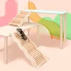 Gabbie Scaletta per criceti in legno Bacino per il bagno di sabbia per criceti Scaletta per piattaforma multiroom Scaletta in legno per piccoli animali domestici Accessori per piccoli animali domestici