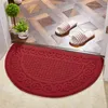 Mats Half Garden Type Doormat entrance door Foot Mat Nonslip Bath Mat Checkered Bathroom Rug Water Absorption Quick Dry Floor Carpet