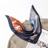 Саронги 100% натуральный шелковый квадратный шарф женский шейный шейный оберток 53*53 квадратных квадратных kerchief bandana китайский стиль печатный