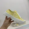 Woman shoe Leather Lace Up Men Platform Sneakers White Black mens womens Casual Shoes