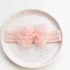 Hair Accessories Lace Bows Baby Headband Princess Girls Bands Korean Pink Beige Bowknot Infant Toddler Headbands Turban Kids Accessorie