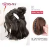 Chignons HUAYA Court Bouclés Chignon Clip-on Cheveux Synthétique Bande Élastique Cheveux Chignon Postiche Donut Rouleau Chignon Faux cheveux Griffe Clip Pour Les Femmes 230613