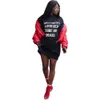 Plus size Dresses Sweatsuit for Women Size Letter Long Sleeve Mini Winter Clothes Fashion Streetwear Wholesale Drop Shopping 230613