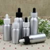 30ml 50ml 100ml Alüminyum E Sıvı Reaktif Pipet Şişeleri Göz damlası Aromaterapi Esansiyel Yağlar Parfümler Şişeler Diicb