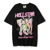 2023 Hellstar Studios Tendance Hip-Hop Manches Courtes Homme Femmes T-shirts Unisexe Coton Tops Hommes Vintage T-shirts D'été Lâche Tee Rock 1 4GRZ