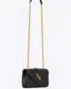 Envelop tas gouden logo graan lederen ketting een schouder crossbody tas klassieke aanbeveling