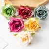 Torkade blommor Silk Roses Artificial Head Fake For Home Decor Christmas Party Wedding Decoration Diy Crafts Wreaths Accessories