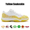 Con Box jumpman 11 11s zapatos de baloncesto cemento fresco gris amarillo piel de serpiente cereza DMP gamma azul real bajo 72-10 concord criado para hombre zapatillas de deporte para mujer