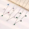 Love Heart Necklace for Women Fashion Grunge Hip Hop Green Hearts Pendants Necklaces Girl Gift Jewelry