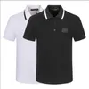 2023 Men's Polos Summer Męska bawełniana moda Lace Lapel z krótkim rękawem nadrukowana koszula poio M-3xl