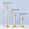 زخرفة الحفلات Hvayi Props Gold Crown Street Light Light Art Art Metal Road Guide Grach Rightable Table T Table