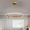 Lustres Led Art Lustre Pendentif Lampe Lumière Moderne Lustre Cristal Perles Salon Salle À Manger Décor À La Maison Chambre Luminaire Suspendu